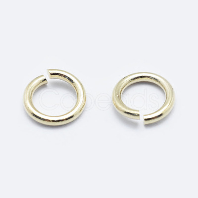 Brass Open Jump Rings KK-G331-08-4x0.7-NF-1