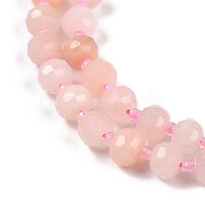 Natural Pink Aventurine Beads Strands G-H057-A07-01-1