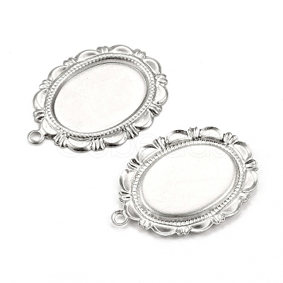 Non-Tarnish 304 Stainless Steel Pendant Cabochon Settings LS-X-STAS-I167-03P-1
