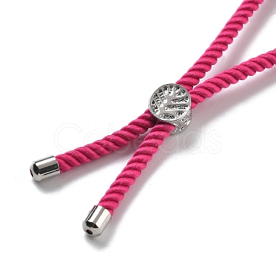 Twisted Nylon Cord Silder Bracelets DIY-B066-03P-12-1