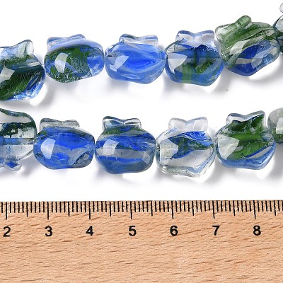 Inner Flower Handmade Lampwork Beads Strands LA-CBA3F7A-01D-1