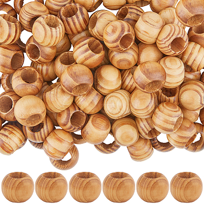 100Pcs Wood Beads WOOD-SP0001-60-1