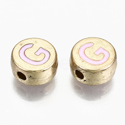 Alloy Enamel Beads X-ENAM-S122-029G-RS-1