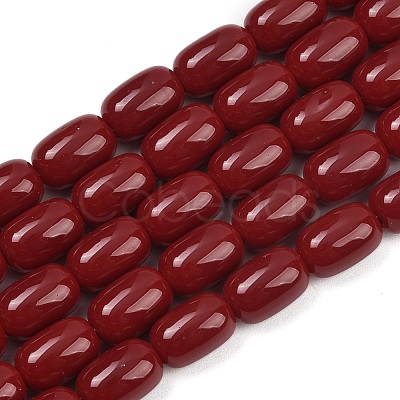 Opaque Glass Beads Strands X-GLAA-Z015-02G-1