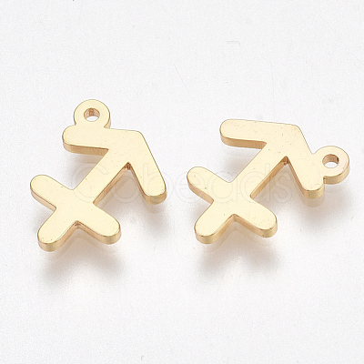 Ion Plating(IP) 304 Stainless Steel Charms X-STAS-S107-06C-1