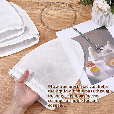 2 Styles Non-Woven Fabric Filter Bag AJEW-CP0010-65B-1
