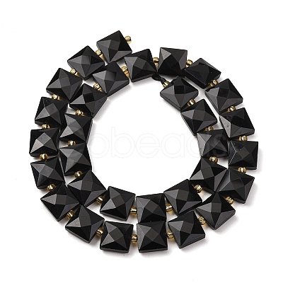 Natural Obsidian Beads Strands G-F839-A33-01-1