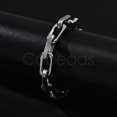 304 Stainless Steel Cable Chains Bracelets for Men BJEW-U017-01P-1