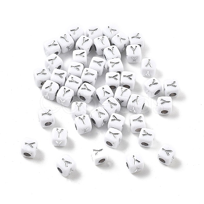 Opaque Acrylic Beads OACR-D282-06Y-1