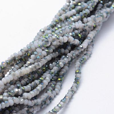 Electroplate Glass Beads Strands EGLA-J144-HP-C06-1