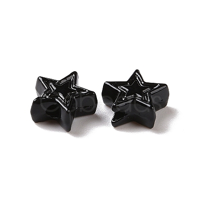 Spray Painted Alloy Beads PALLOY-K001-02G-1