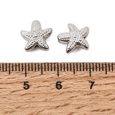 304 Stainless Steel Beads STAS-K312-10A-G-1