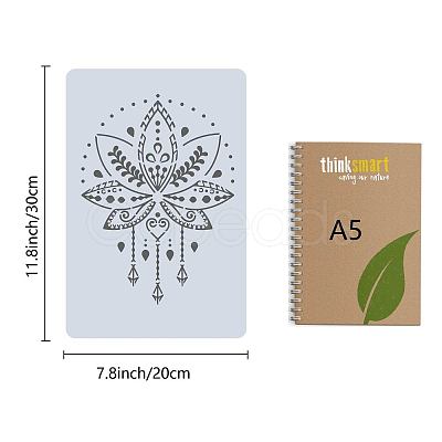 PET Plastic Drawing Painting Stencils Templates DIY-WH0284-008-1