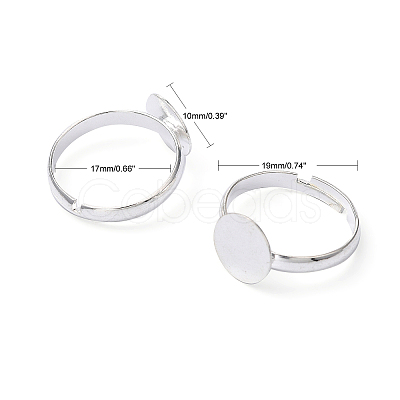 Brass Pad Ring Base Findings EC022-S-1