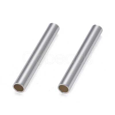 Brass Tube Beads KK-Y003-73G-S-1