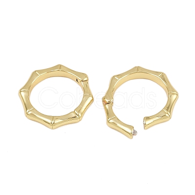 Brass Twister Clasps KK-P323-12G-1