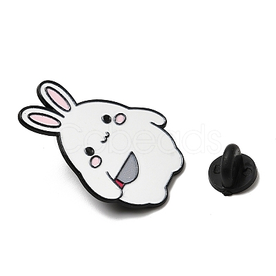 Rabbit Enamel Pins JEWB-L026-09EB-01-1