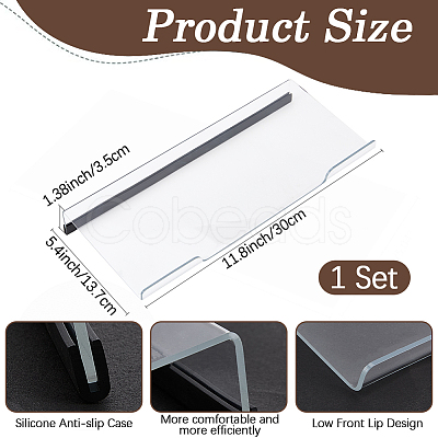Acrylic Computer Keyboard Holder ODIS-WH20025-22A-02-1