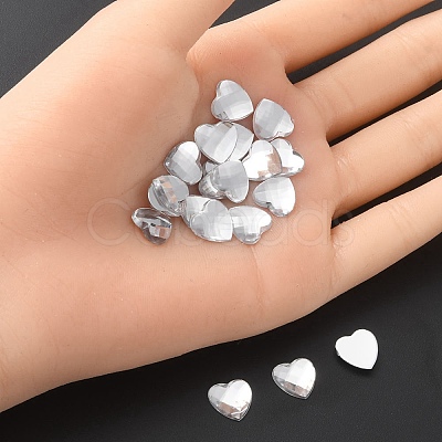 Acrylic Rhinestone Flat Back Cabochons Garment Accessories GACR-YW0001-01-1