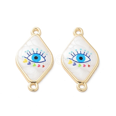 Rack Plating Alloy Enamel Connector Charms FIND-C050-12B-02G-1