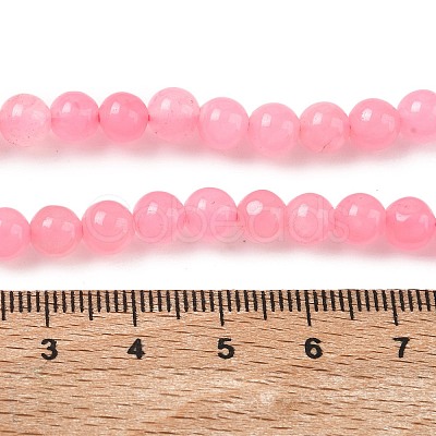 Dyed Natural Malaysia Jade Beads Strands G-G021-02A-28-1