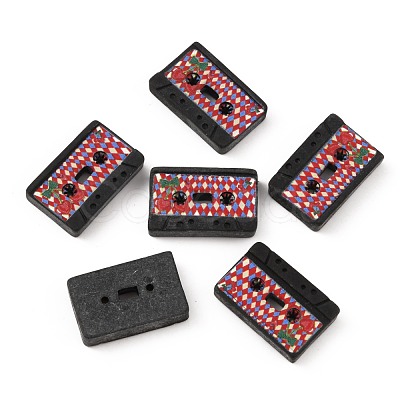 Retro Opaque Resin Cabochons FIND-CJC0004-25B-1
