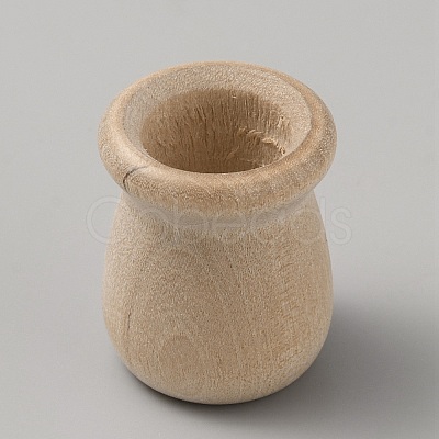 10Pcs Natural Wooden Bottle DIY-GF00044-55-1