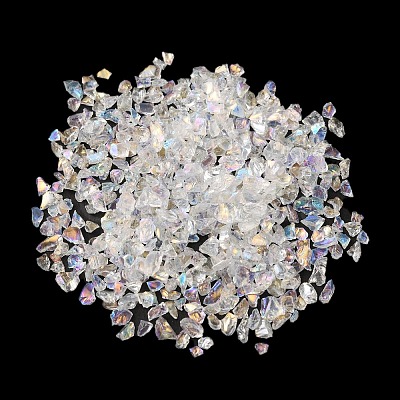 Glass Chip Beads GLAA-WH0033-43N-1