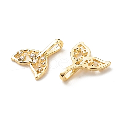Eco-Friendly Brass Clear Micro Pave Cubic Zirconia Pendants X-KK-G405-02G-RS-1