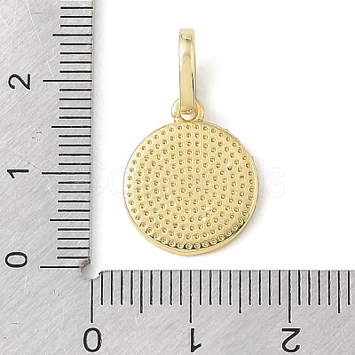 Brass Micro Pave Clear Cubic Zirconia & Enamel Pendants CU-CBA6938-18G-02-1