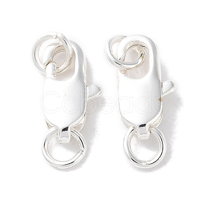 Rack Plating Brass Lobster Claw Clasps KK-F090-24S-01-1