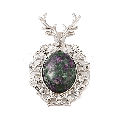 Natural Ruby in Zoisite Pendants G-A226-02P-09-1