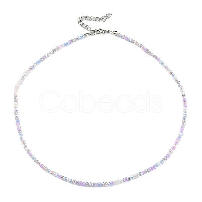 Bling Glass Beaded Necklace for Women NJEW-PH01492-04-1