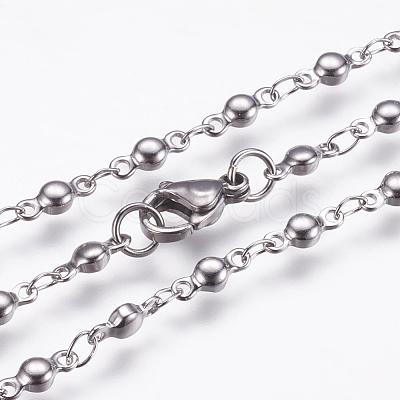 304 Stainless Steel Chain Necklaces STAS-P164-12-1