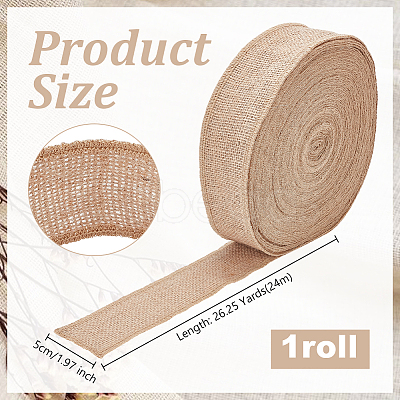 Burlap Ribbon OCOR-WH0101-231-1