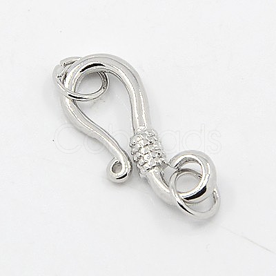 Alloy S-Hook Clasps PALLOY-K026-M-1