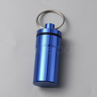 Outdoor Portable Aluminium Alloy Small Pill Case KEYC-WH0029-92G-1