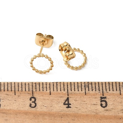 304 Stainless Steel Stud Earrings for Women EJEW-Z092-01G-03-1