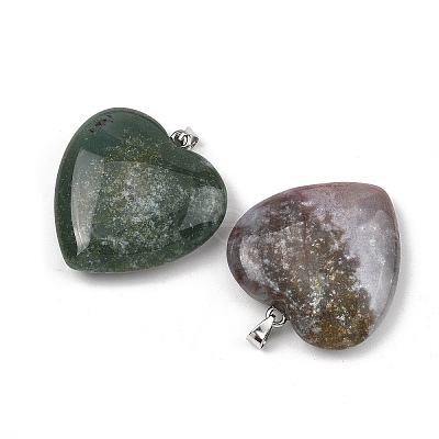 Natural Indian Agate Pendants GG-K002-12A-23-1