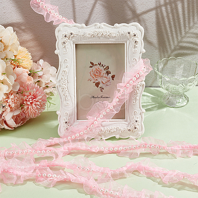 1Pc Polyester Pleated Lace Ribbon OCOR-WR0001-30-1