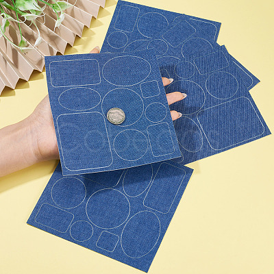 5 Sheets Denim Self-adhesive Patches PATC-TA0001-61C-1