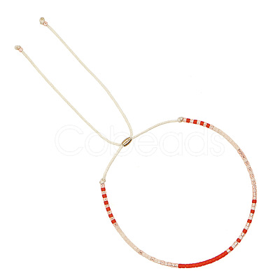 Adjustable Plastic Beaded Slider Bracelets YS6543-15-1
