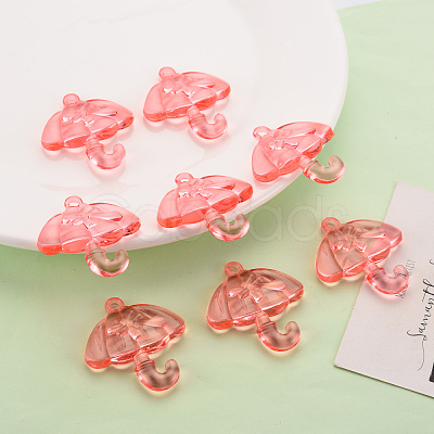 Transparent Acrylic Pendants TACR-T024-01B-910-1
