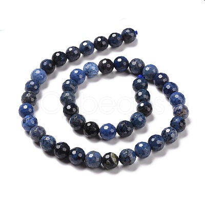 Natural Dumortierite Beads Strands G-E571-06B-1
