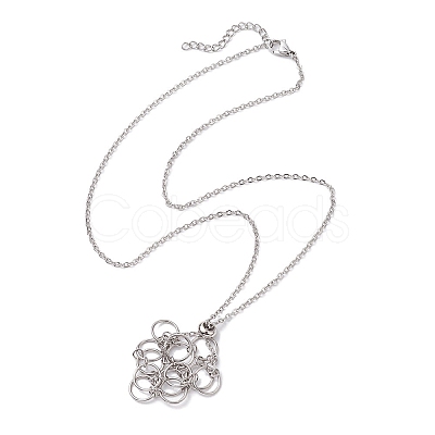 Non-Tarnish 304 Stainless Steel Cable Chain Necklaces NJEW-JN04712-02-1