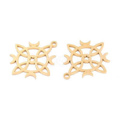 304 Stainless Steel Pendants STAS-N108-39G-1