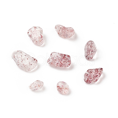 Natural Strawberry Quartz Chips Beads X-G-O103-23-1