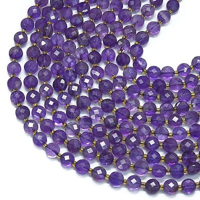 Natural Amethyst Beads Strands G-K389-B63-01-1