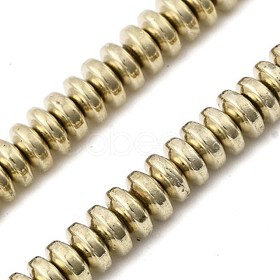 Electroplated Synthetic Non-magnetic Hematite Beads Strands G-H327-G01-02C-1
