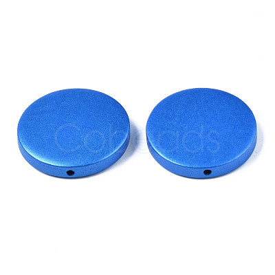 Painted Natural Wood Beads WOOD-S057-069C-1